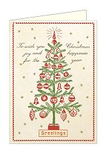 Glitter Christmas Tree<br>Boxed Cards by Cavallini